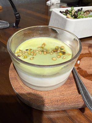 Pistachio pot. Sooo good!  at Ji Ming Temple Vegetarian Diet in Nanjing