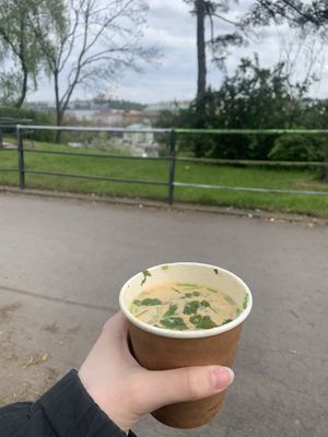 Soup  at Onigirazu in Prague