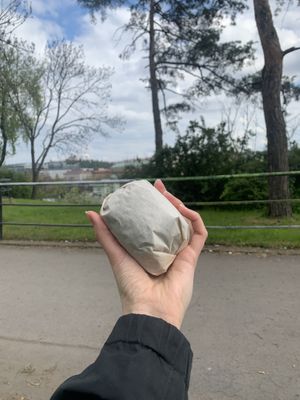 Cute packaging  at Onigirazu in Prague