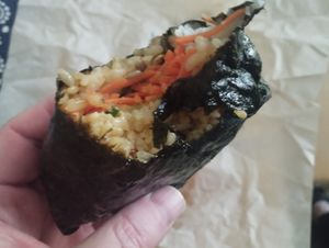 Tempeh onigirazu at Onigirazu in Prague