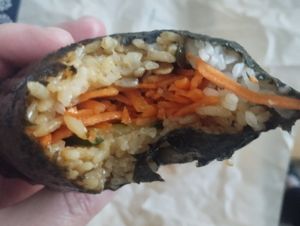 Tempeh onigirazu at Onigirazu in Prague