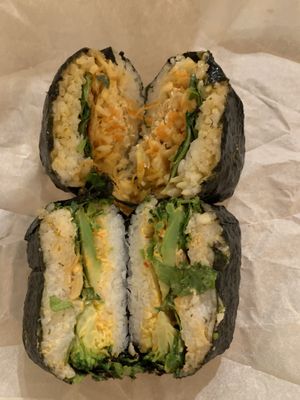 Coleslaw, Broccoli  at Onigirazu in Prague