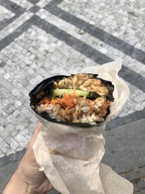 The one with tempeh  at Onigirazu in Prague