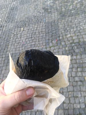 I bitten wrap  at Onigirazu in Prague