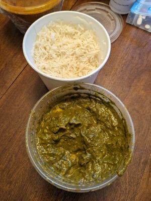 Chana saag at Everest Cuisine in Worthington