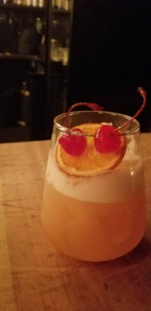 Aquafava whiskey sour at Bakers Lane in Launceston