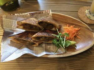 Vegetable sandwich  at Roo Cafe & Bar in Tokyo