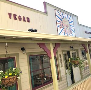 Entrance to Love Cafe at Love Cafe  in Oakhurst