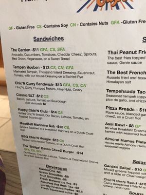 Love cafe menu at Love Cafe  in Oakhurst