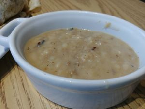 Gravy served at breakfast: 'turkey' flavored not breakfast gravy, lumpy, okay flavor at Love Cafe  in Oakhurst