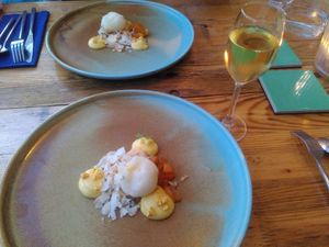 Dessert (with a sweet wine) at Achterwerk in Groningen