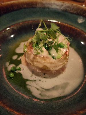 Artischok met erwtjes at Achterwerk in Groningen