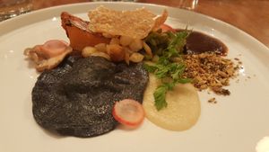 main course with stuffed ravioli at Achterwerk in Groningen