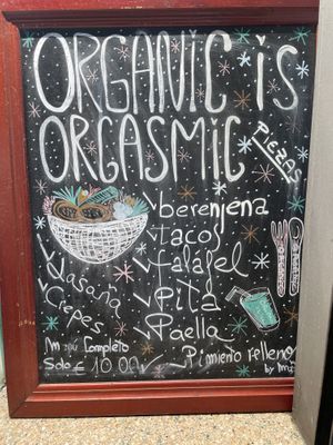 Menu  at Organic - Boqueria in Barcelona