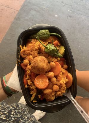 Paella  at Organic - Boqueria in Barcelona