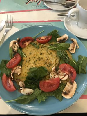 Vegan omelette at Pipa's Bar in Barcelona
