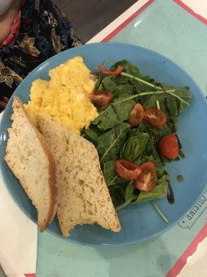 Scrambled eggs  at Pipa's Bar in Barcelona