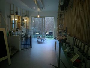 make-up area at All About Eve in Hasselt