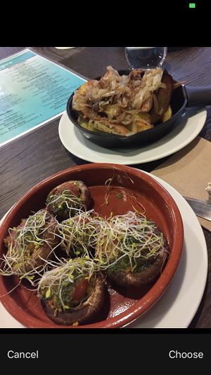 Mushrooms and fries at Soulshine in San Diego