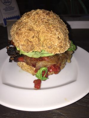 Burger and bun!! at Soulshine in San Diego