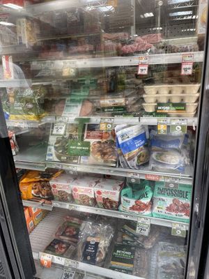 some frozen vegan  proteins   at Sprouts Farmers Market in San Marcos