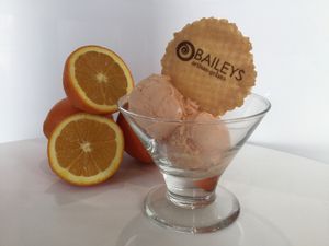 The chief ingredient in our vegan orange sorbetto is......... at Baileys Artisan Gelato in Chichester