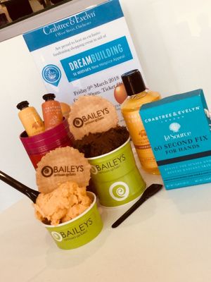 Baileys Artisan Gelato are joining Crabtree and Evelyn for a fundraising event for St. Wilfred’s Hospice tomorrow evening at Baileys Artisan Gelato in Chichester