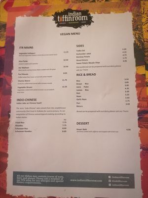  at Indian Tiffin Room  in Manchester