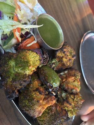 Tandoori broccoli   at Indian Tiffin Room  in Manchester