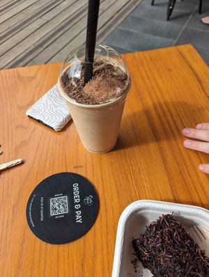 Iced chocolate at Only Mine Chocolate Factory in Olinda