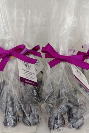 Vegan chocolate koalas at Only Mine Chocolate Factory in Olinda