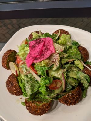 Falafel salad at Reem's in San Francisco