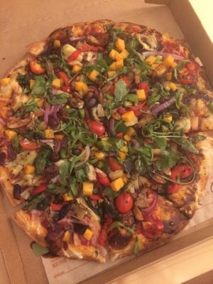 All the veggies  at Blaze Pizza in Rochester