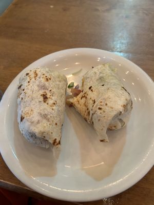 Falafel and salad wrap  at Kimos Cafe in Liverpool