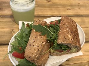 vegan sandwich  at Duna da Cresmina in Cascais
