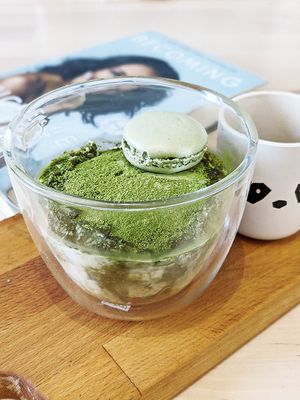 Matcha tiramisu at The Goji Bar in Paris
