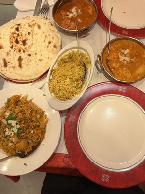 The dish on top is not vegan   at Ganesha Restaurant in Strasbourg