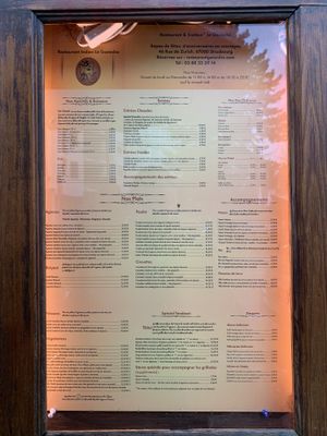 La Ganesha menu in January 2025; plenty vegan mains and starters  at Ganesha Restaurant in Strasbourg