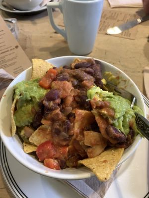 Chilli Nachos, glasvegan at The Glasvegan in Glasgow