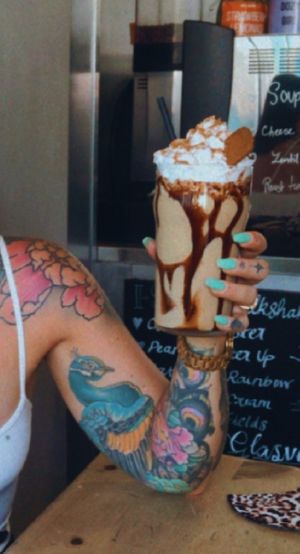 Biscoff milkshake  at The Glasvegan in Glasgow