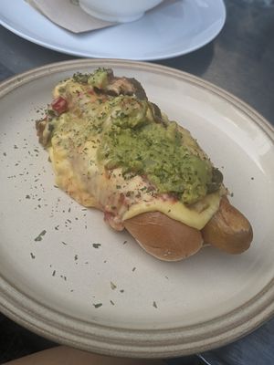Hotdog at The Glasvegan in Glasgow