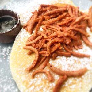 Maple bacon crepes  at The Glasvegan in Glasgow