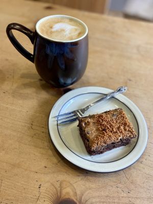 Latte & Biscoff Brownie at The Glasvegan in Glasgow