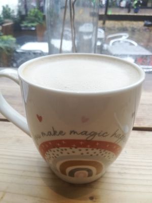 Latte at The Glasvegan in Glasgow