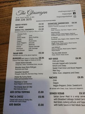 🍽️ at The Glasvegan in Glasgow