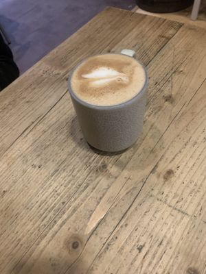 latte  at The Glasvegan in Glasgow