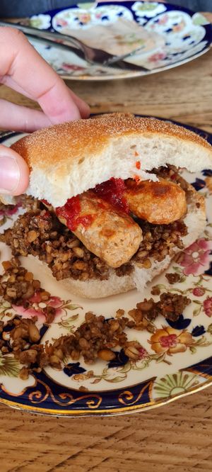 Breakfast Roll at The Glasvegan in Glasgow