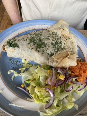 Mushroom crepe   at The Glasvegan in Glasgow