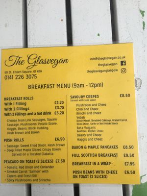   at The Glasvegan in Glasgow