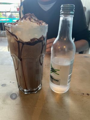 Cookies and cream milkshake  at The Glasvegan in Glasgow